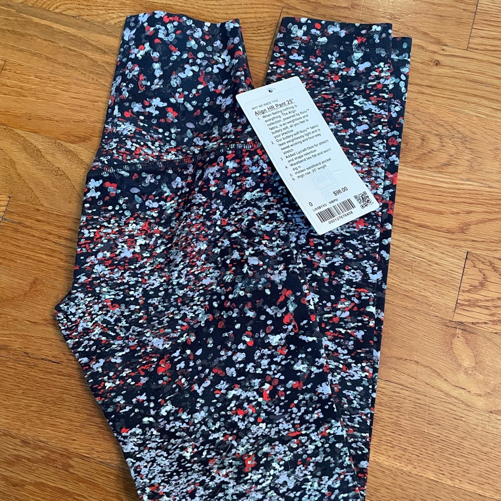 NWT lululemon 🍋 align HR pant 25” sz 0
